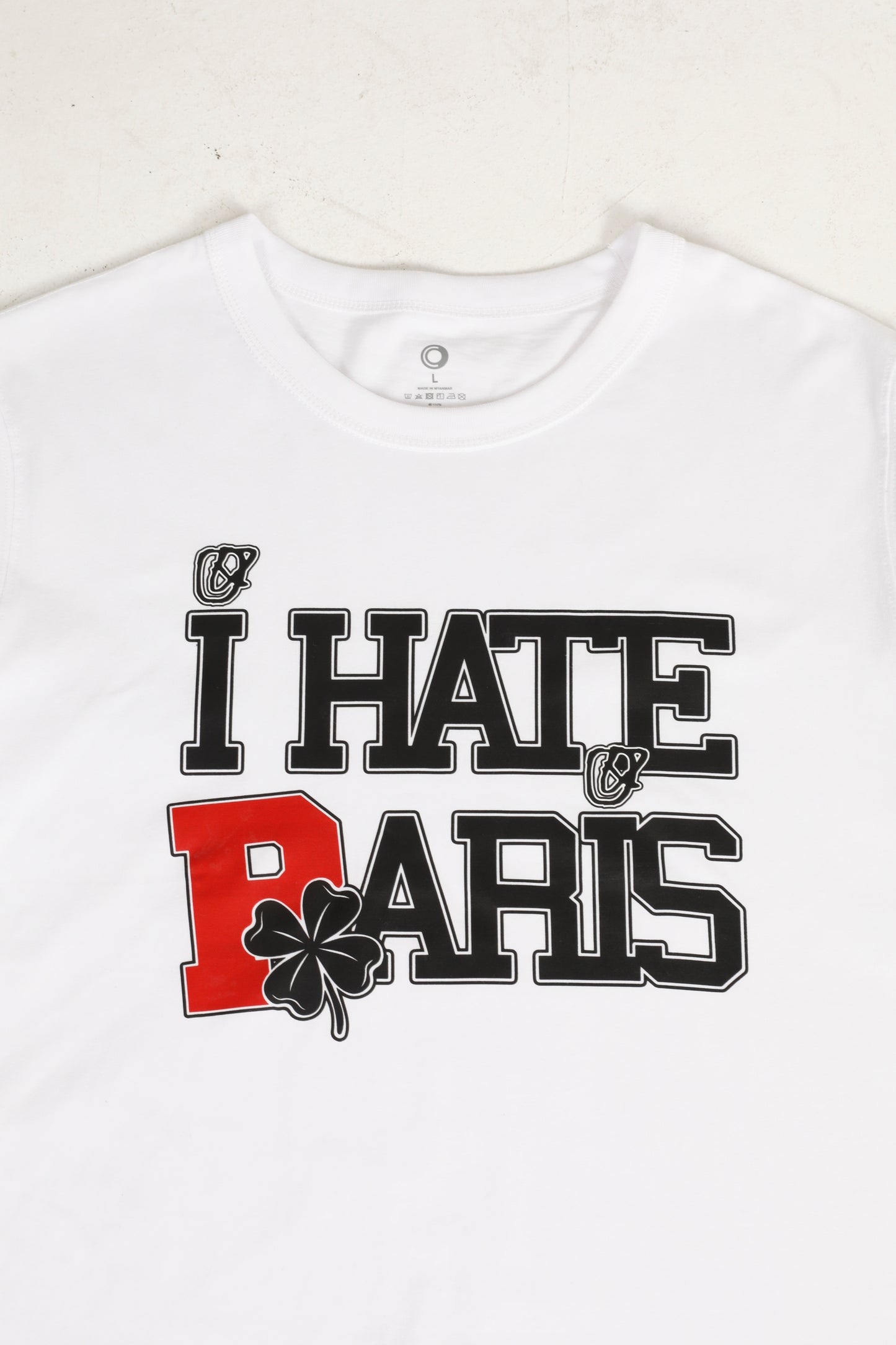 I HATE PARIS White Tee