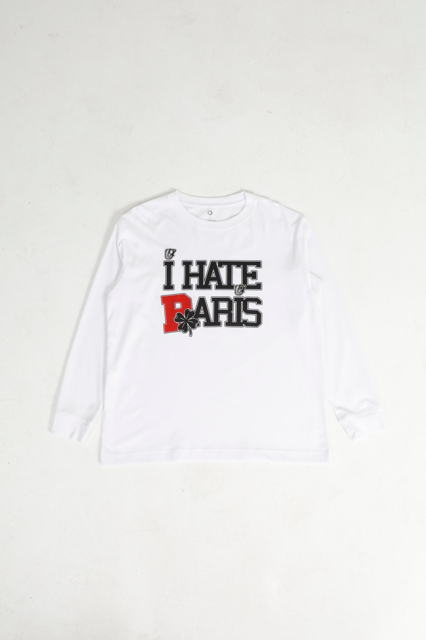 I HATE PARIS White Longsleeve