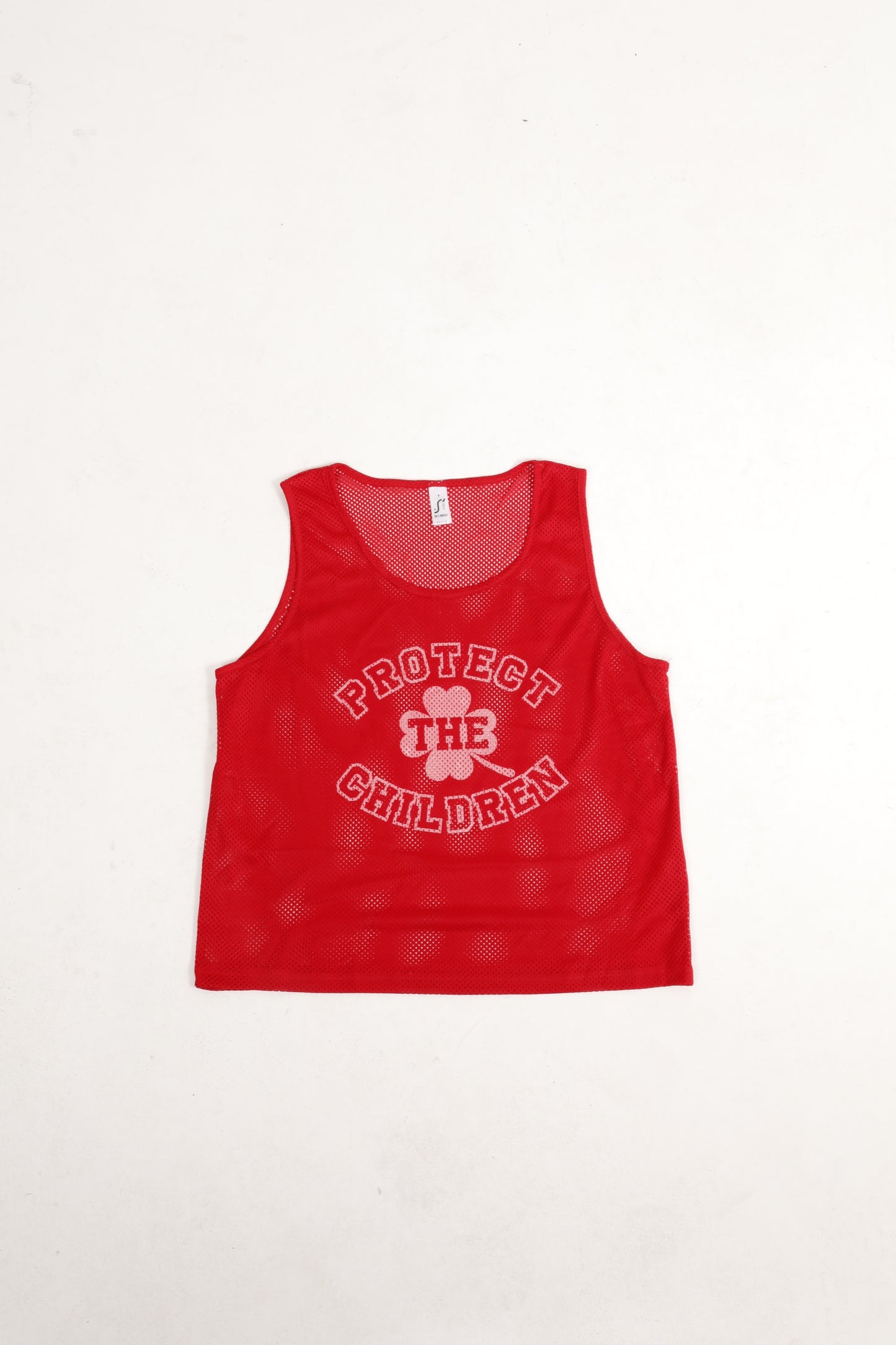 Red Mesh Tank Top