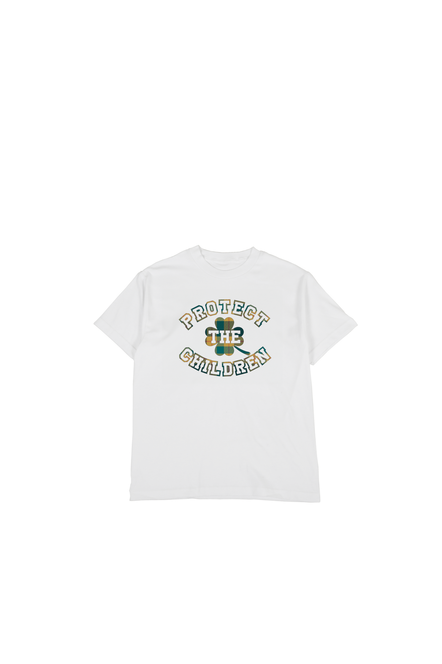 White Tartan Tee