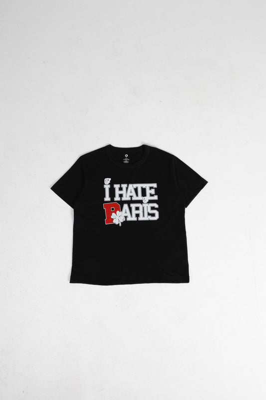 I HATE PARIS Black Tee