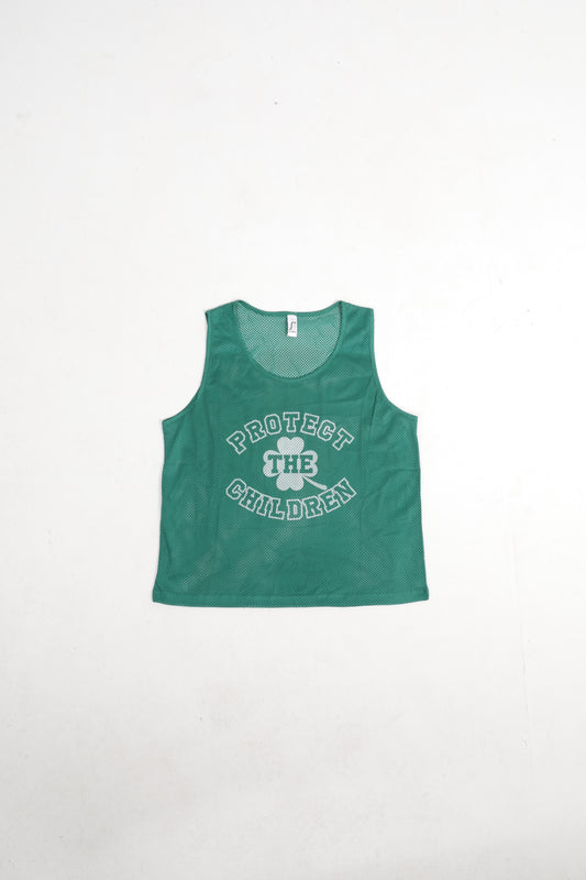 Green Mesh Tank Top